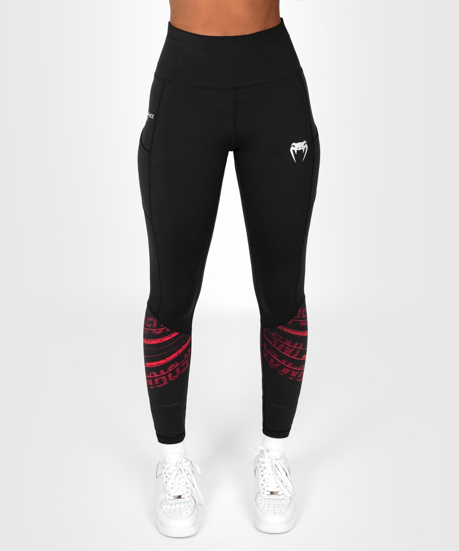 calça legging feminina ufc performance institute 2.0 - pretavermelha