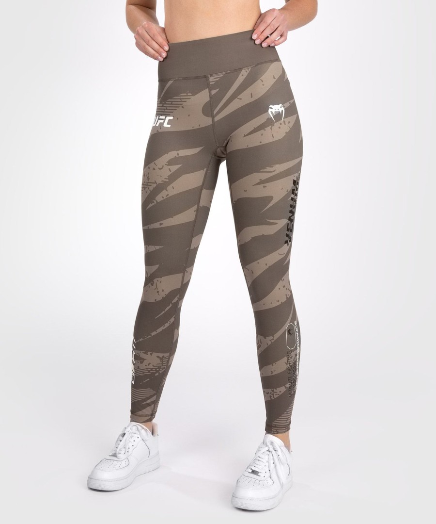 calça legging feminina de performance ufc adrenaline by venum fight week - camuflagem deserto