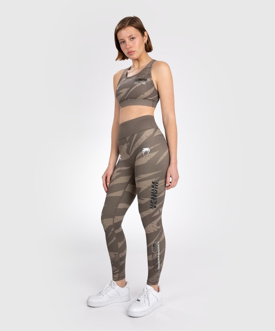 calça legging feminina de performance ufc adrenaline by venum fight week - camuflagem deserto