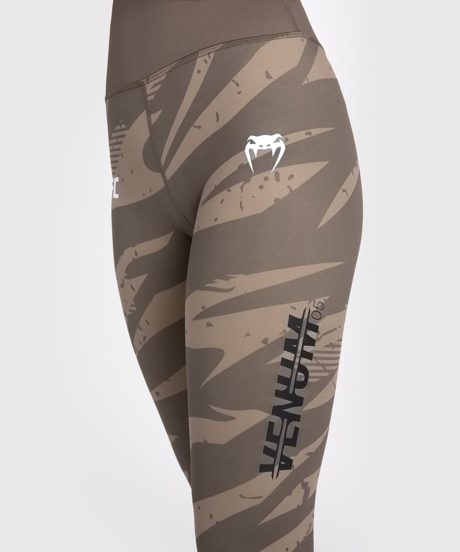 calça legging feminina de performance ufc adrenaline by venum fight week - camuflagem deserto