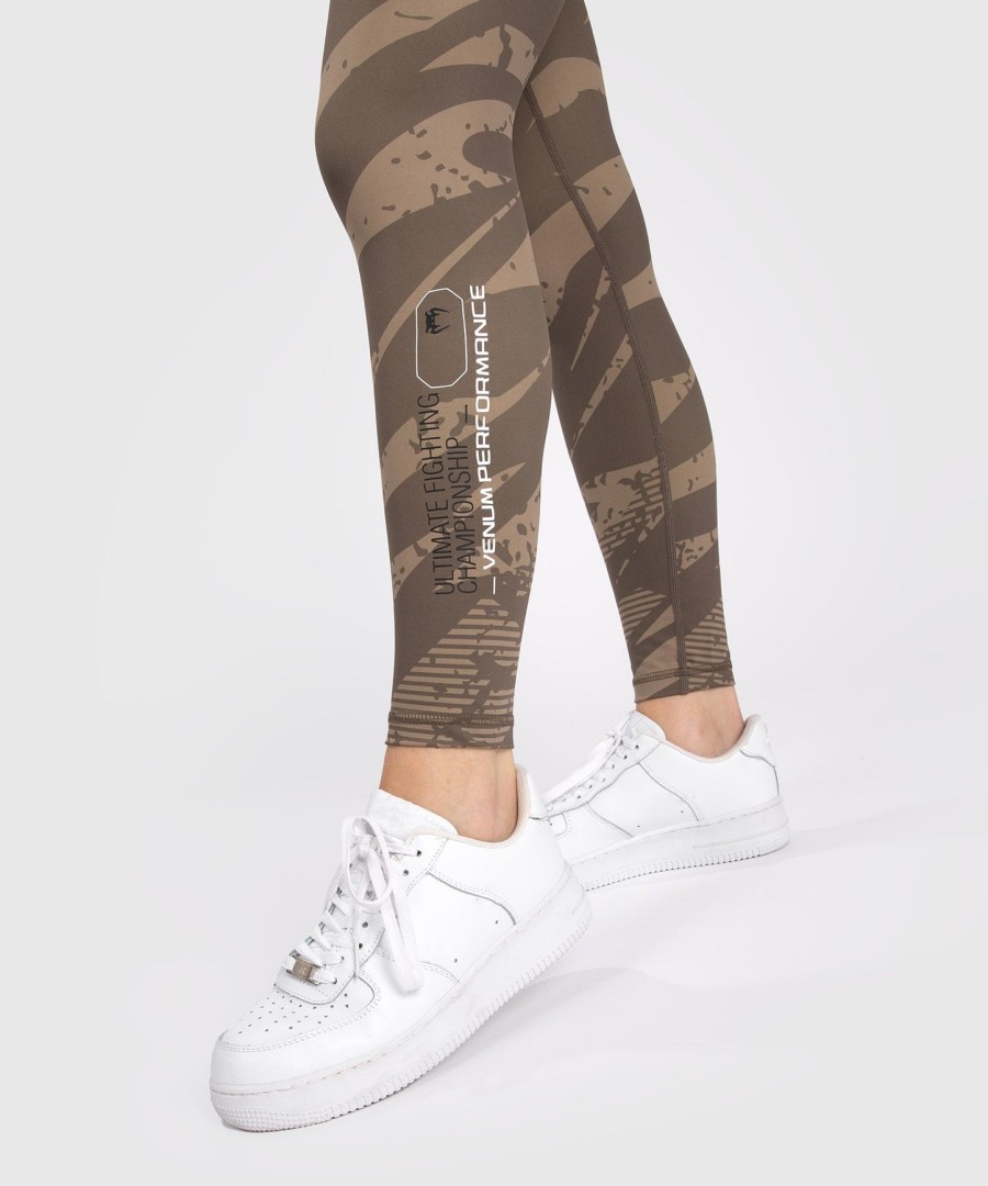 calça legging feminina de performance ufc adrenaline by venum fight week - camuflagem deserto