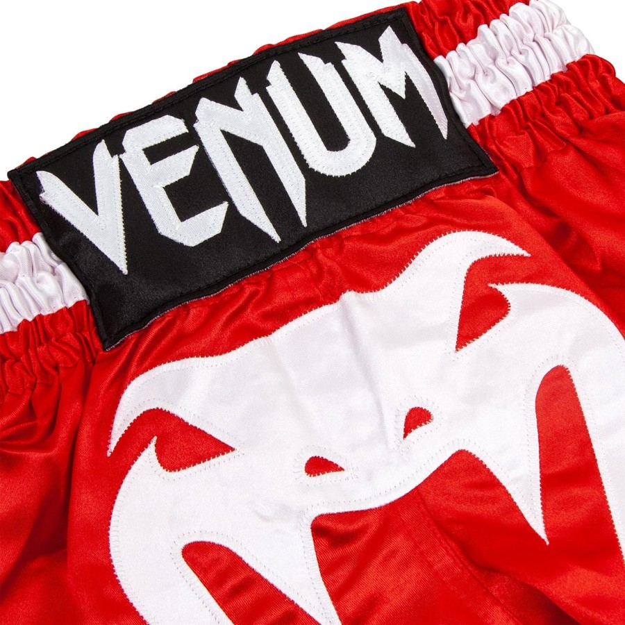 calção de muay thai infantil venum bangkok inferno - vermelhobranco
