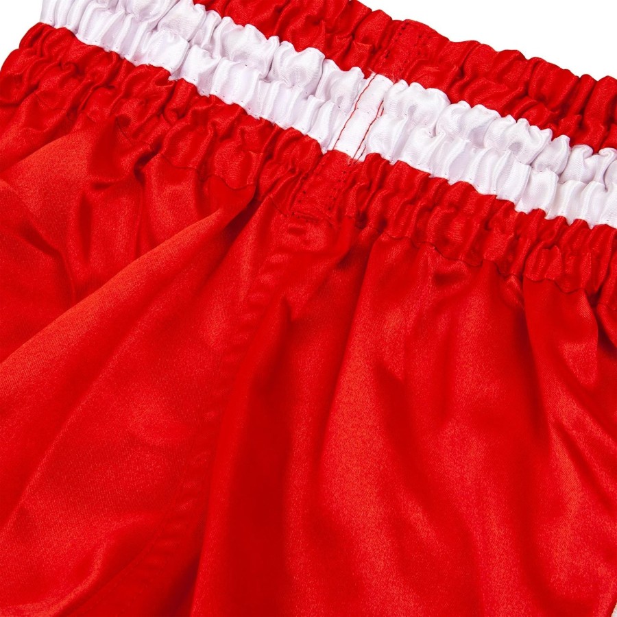 calção de muay thai infantil venum bangkok inferno - vermelhobranco