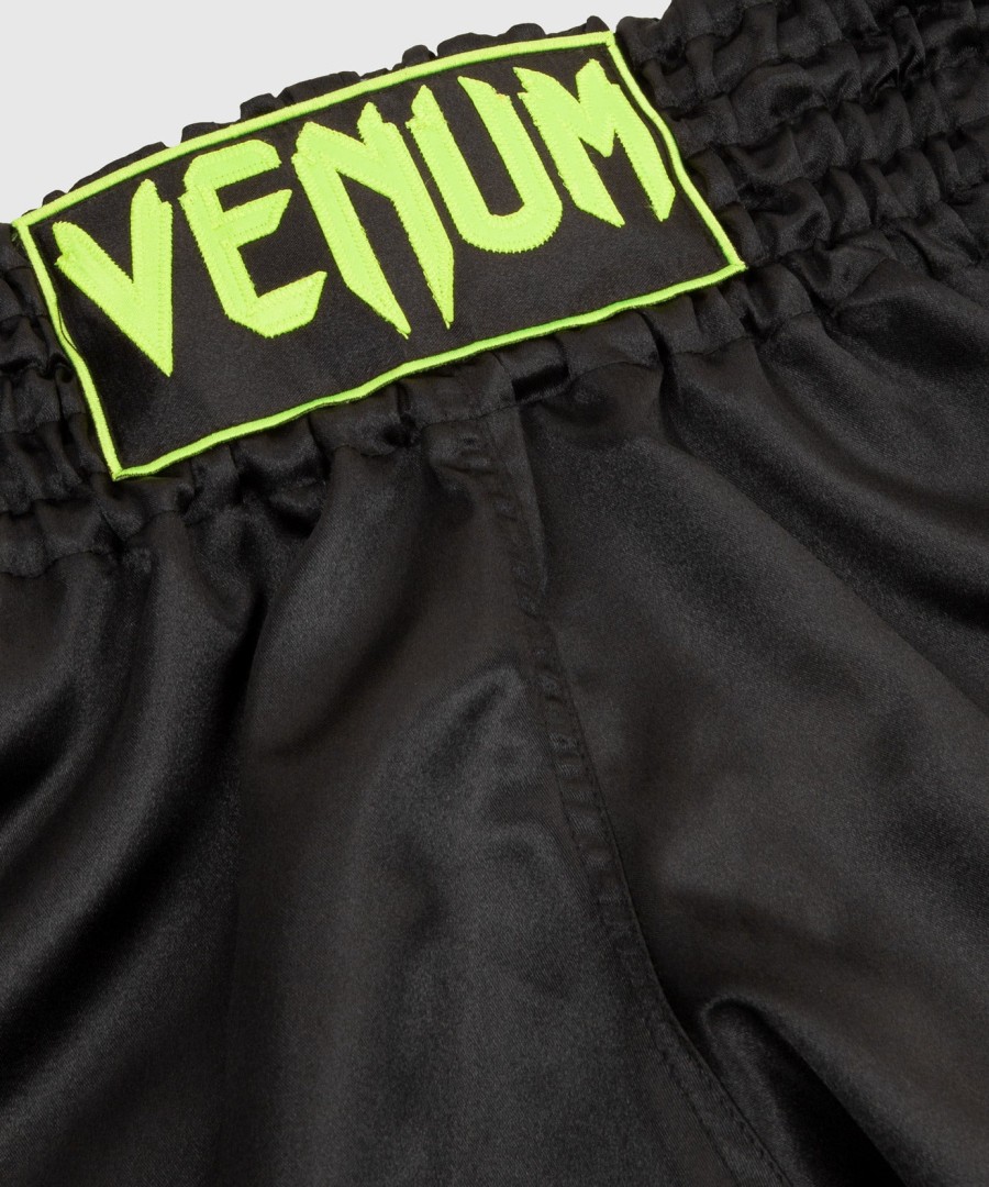 calção venum classic muay thai - pretoamarelo fluorescente