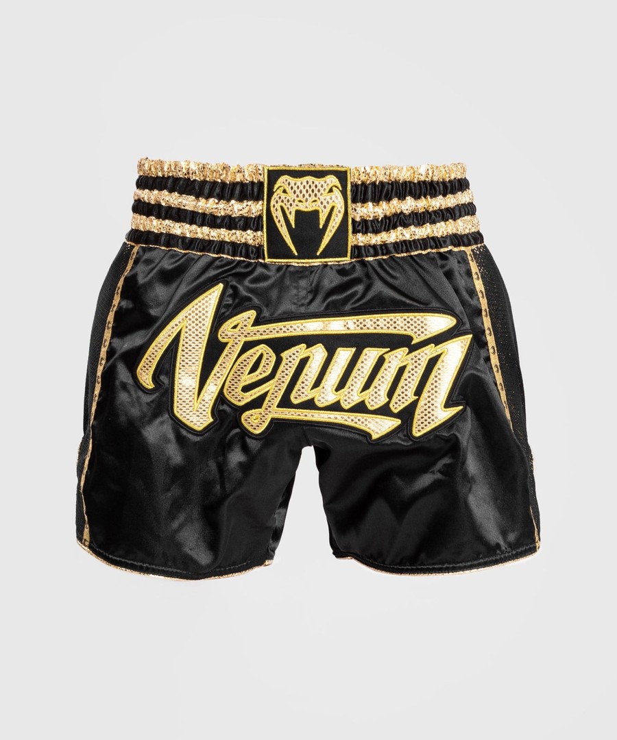 calção venum absolute 2.0 muay thai - pretodourado
