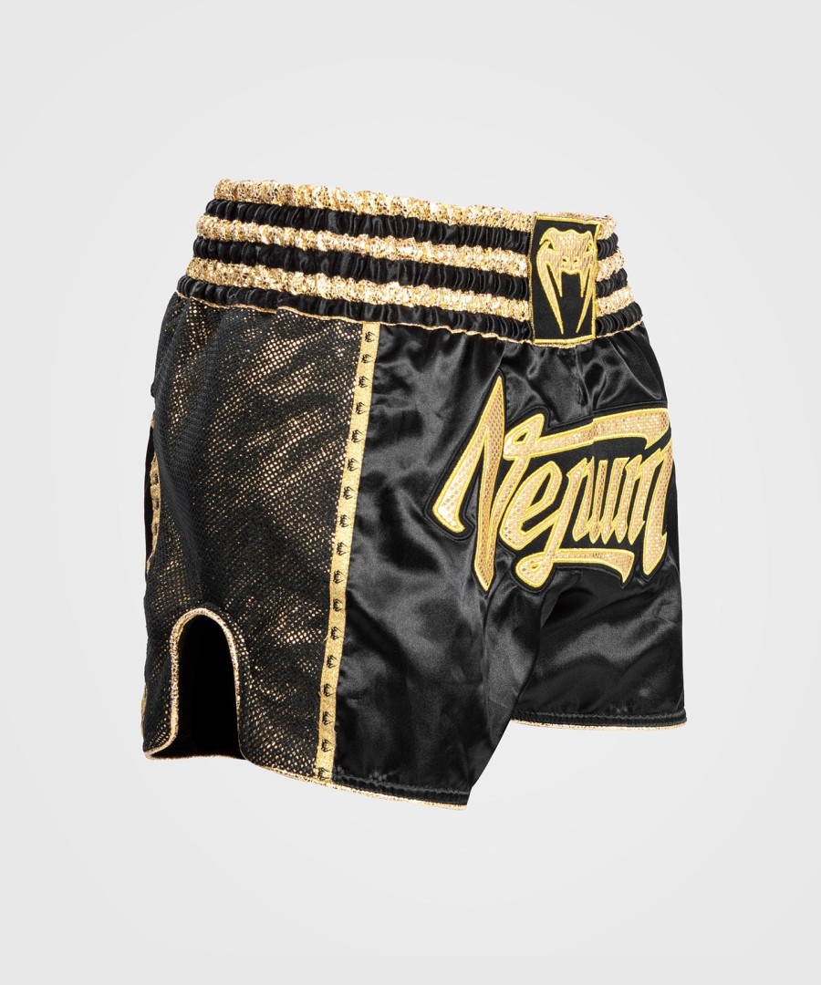 calção venum absolute 2.0 muay thai - pretodourado