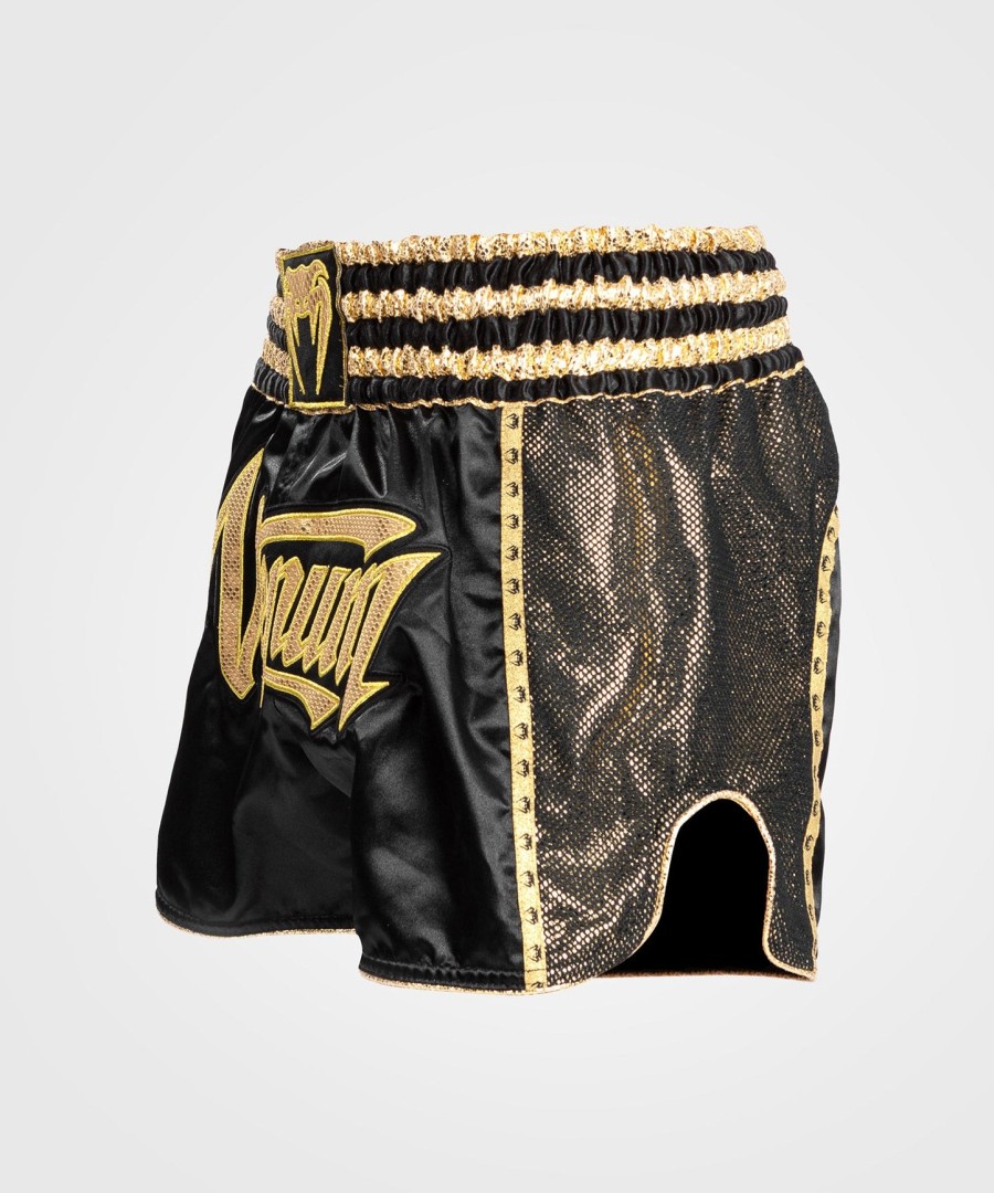 calção venum absolute 2.0 muay thai - pretodourado