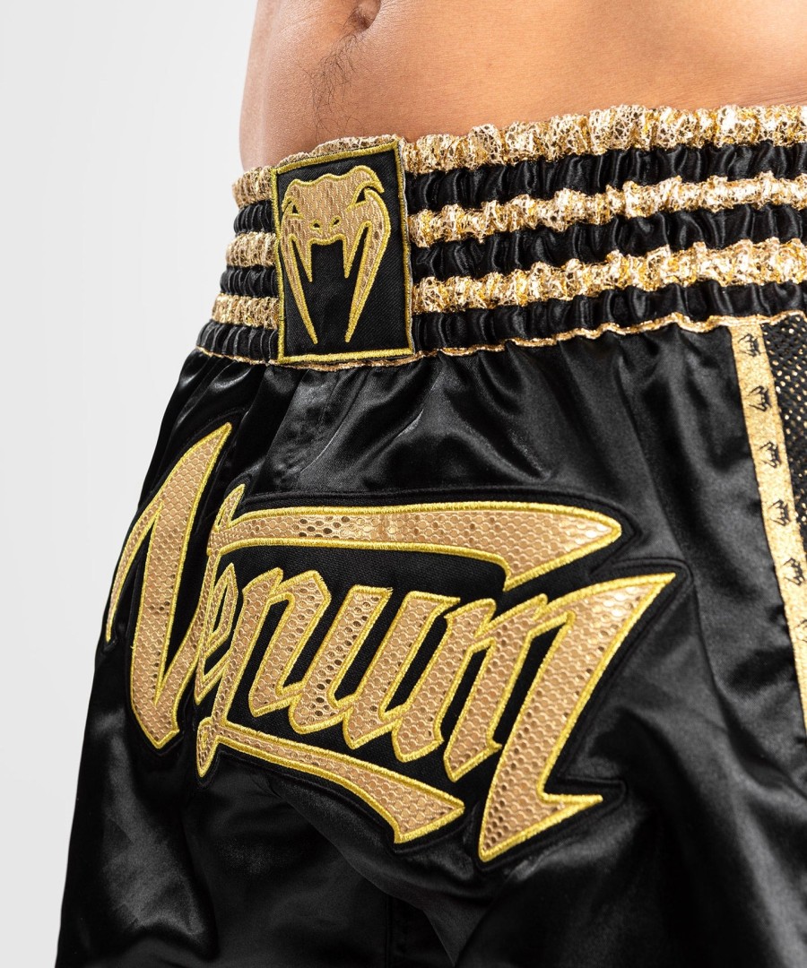 calção venum absolute 2.0 muay thai - pretodourado