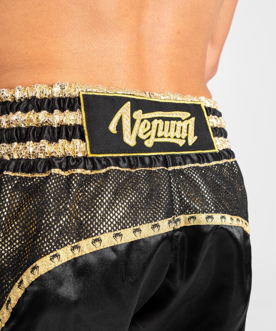 calção venum absolute 2.0 muay thai - pretodourado
