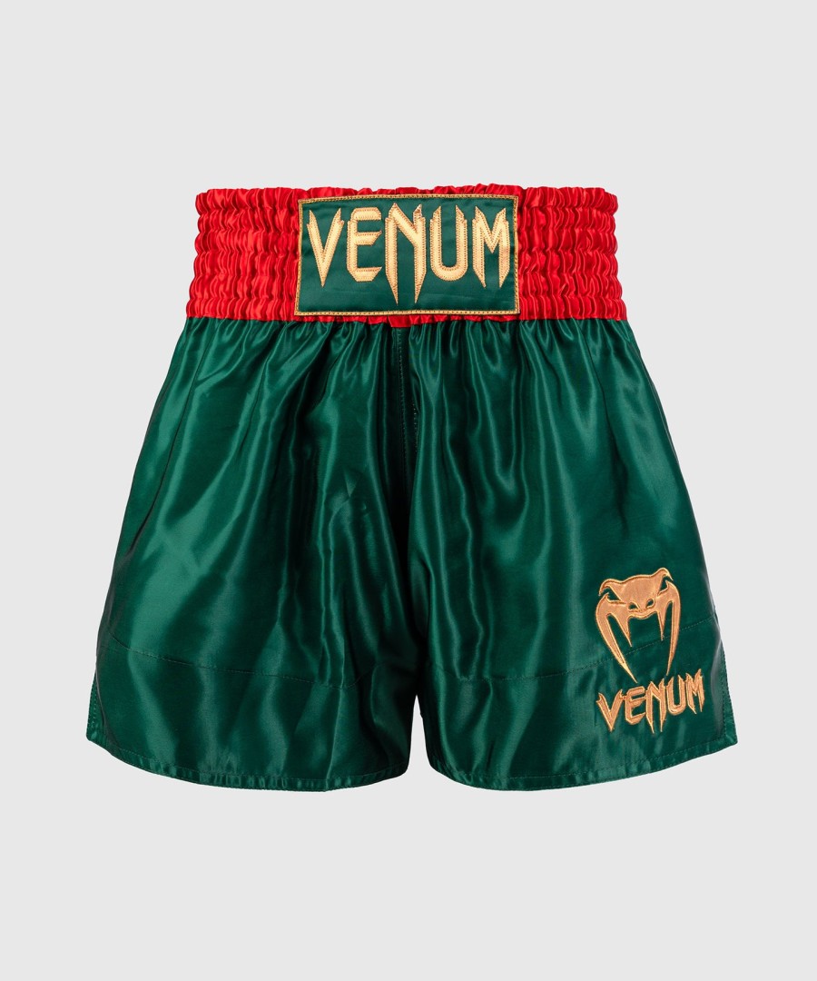 calções venum classic muay thai - verde floresta profundo