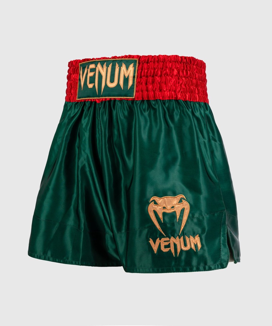calções venum classic muay thai - verde floresta profundo