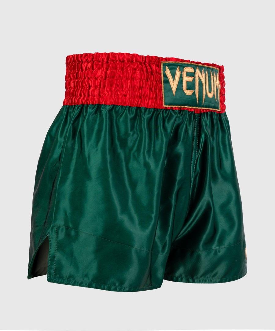 calções venum classic muay thai - verde floresta profundo