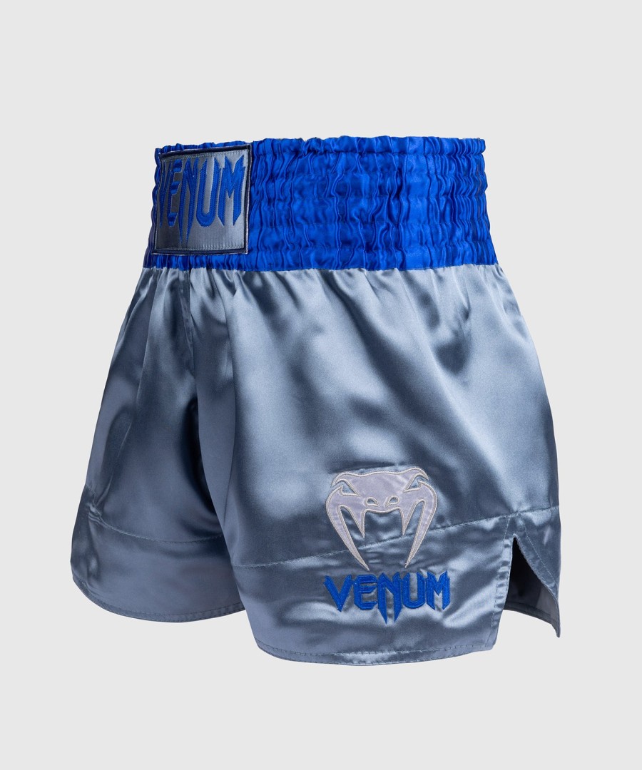 calções venum classic muay thai - cinza