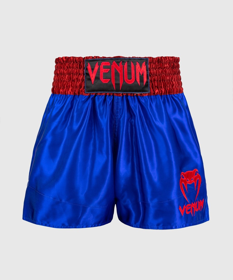 calções venum classic muay thai - azul marinhovermelho