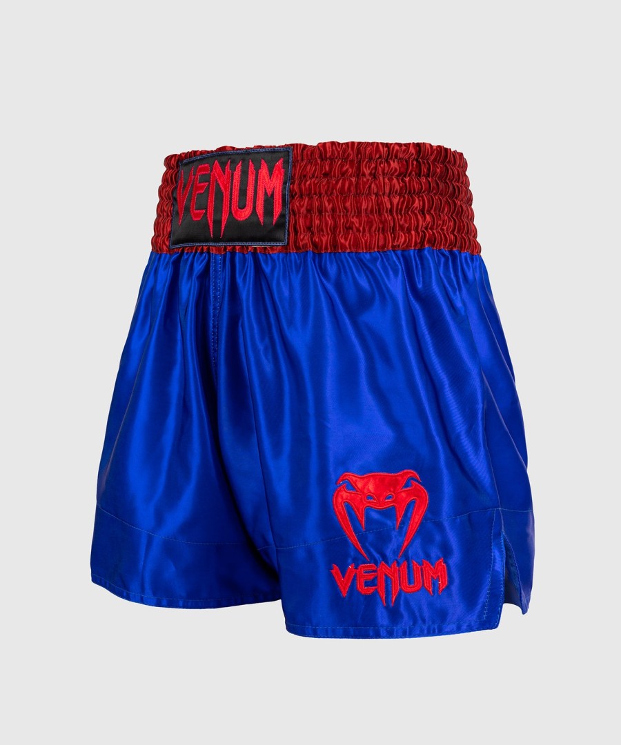 calções venum classic muay thai - azul marinhovermelho
