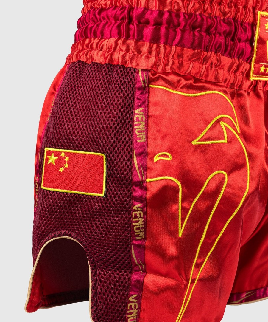 calções venum mt flags muay thai - bandeira chinesa