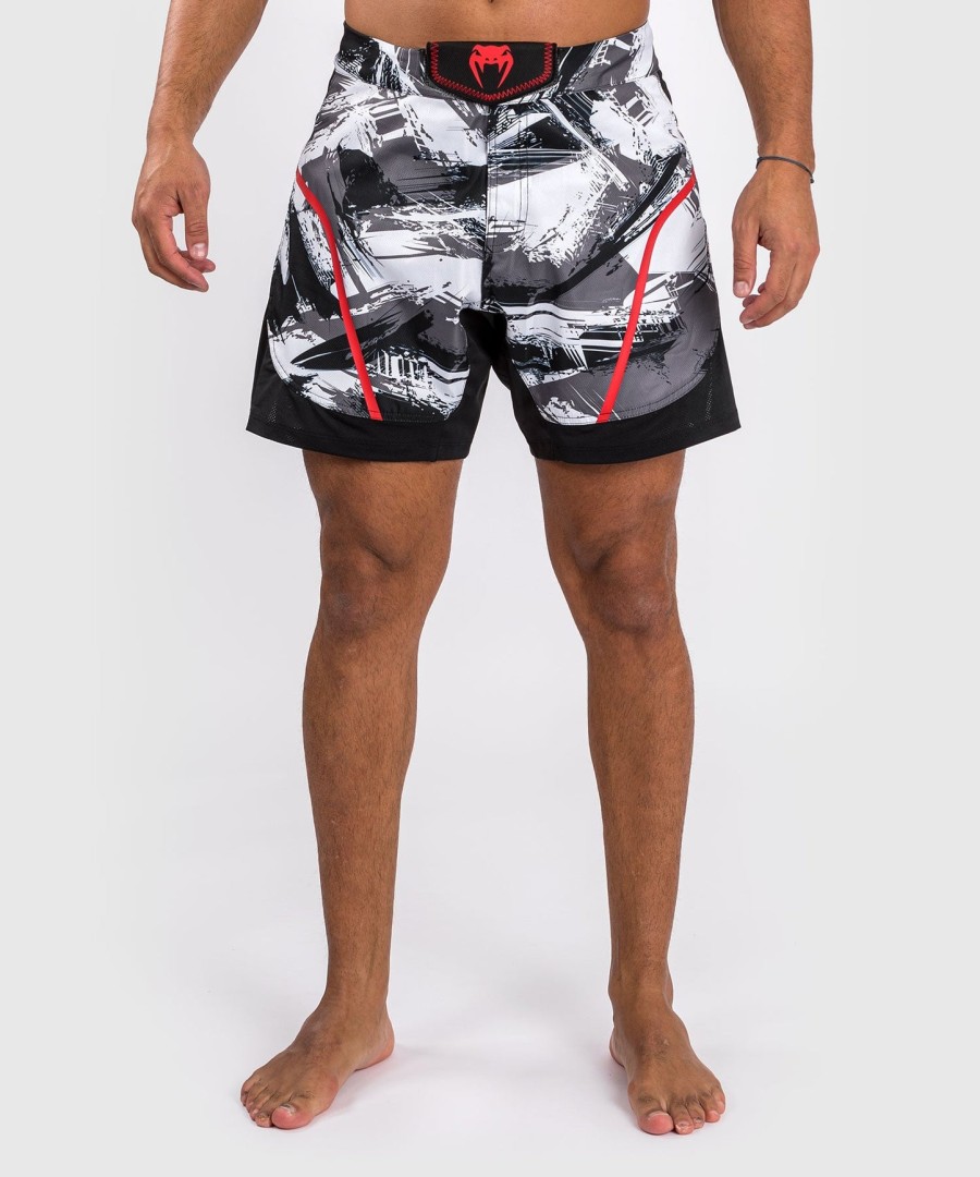 calção de combate venum electron 3.0 - cinzavermelho