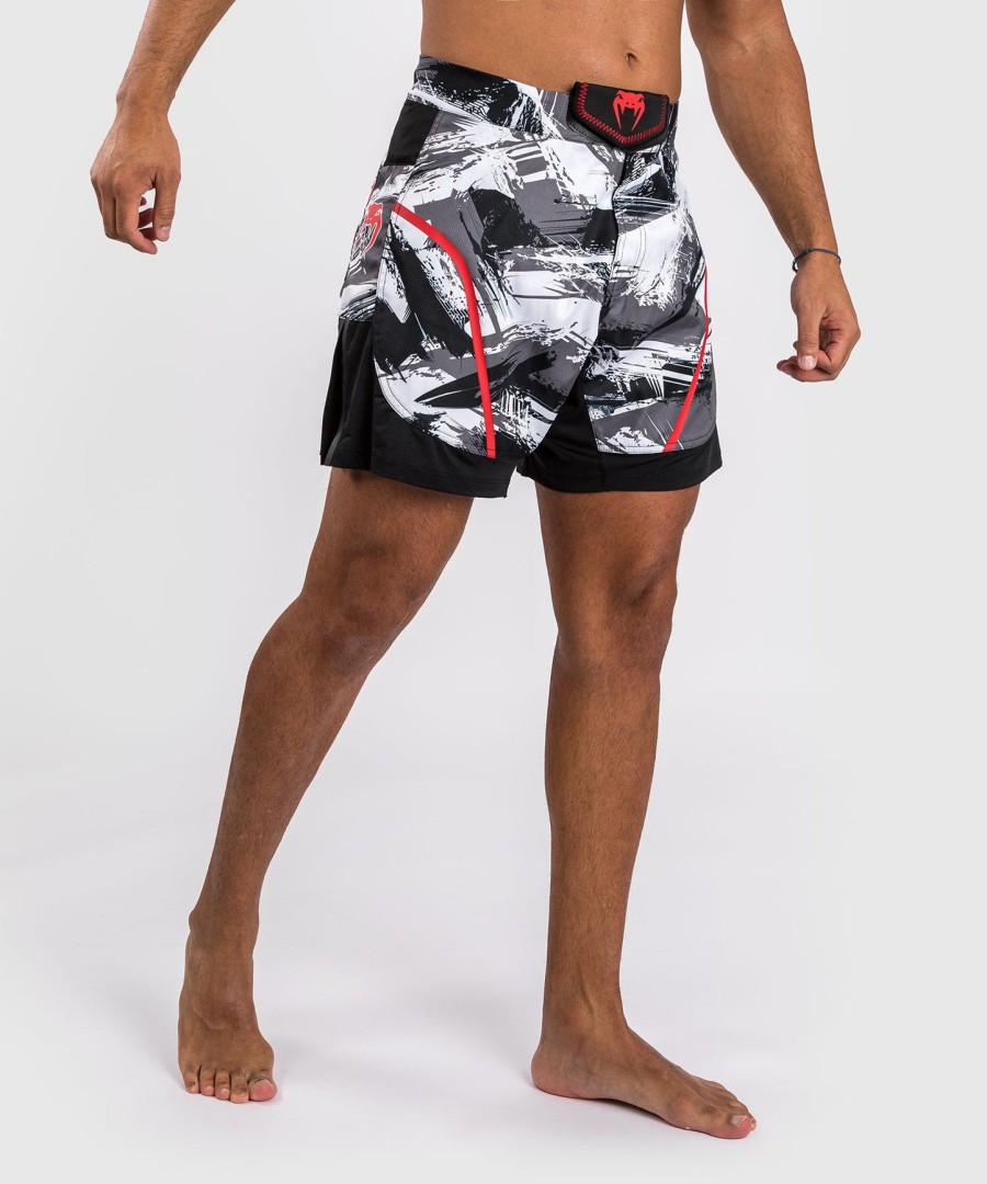 calção de combate venum electron 3.0 - cinzavermelho