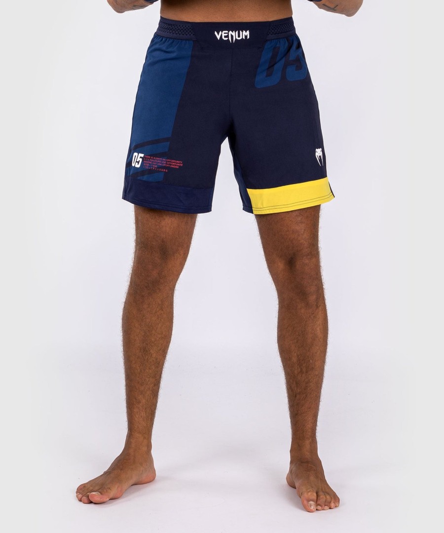 calção de luta venum sport 05 - azulamarelo
