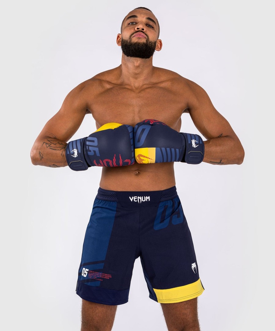 calção de luta venum sport 05 - azulamarelo
