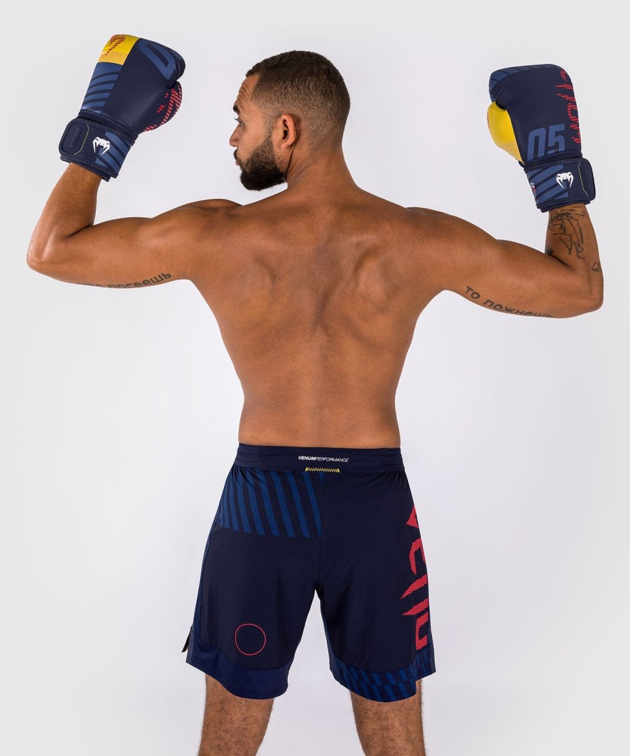 calção de luta venum sport 05 - azulamarelo
