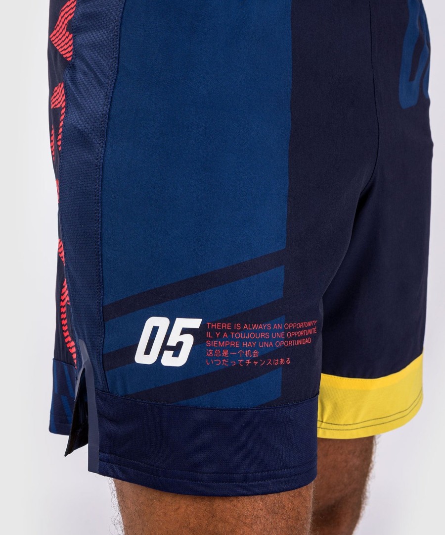 calção de luta venum sport 05 - azulamarelo