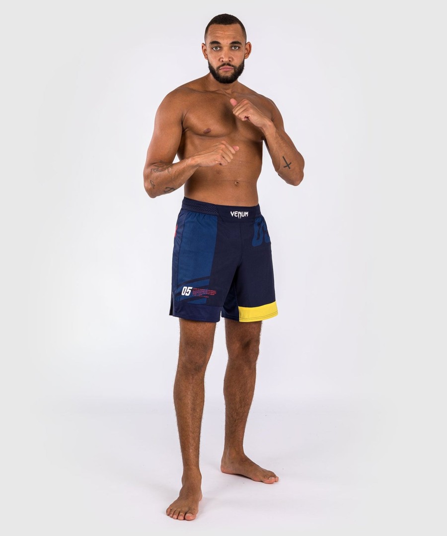 calção de luta venum sport 05 - azulamarelo