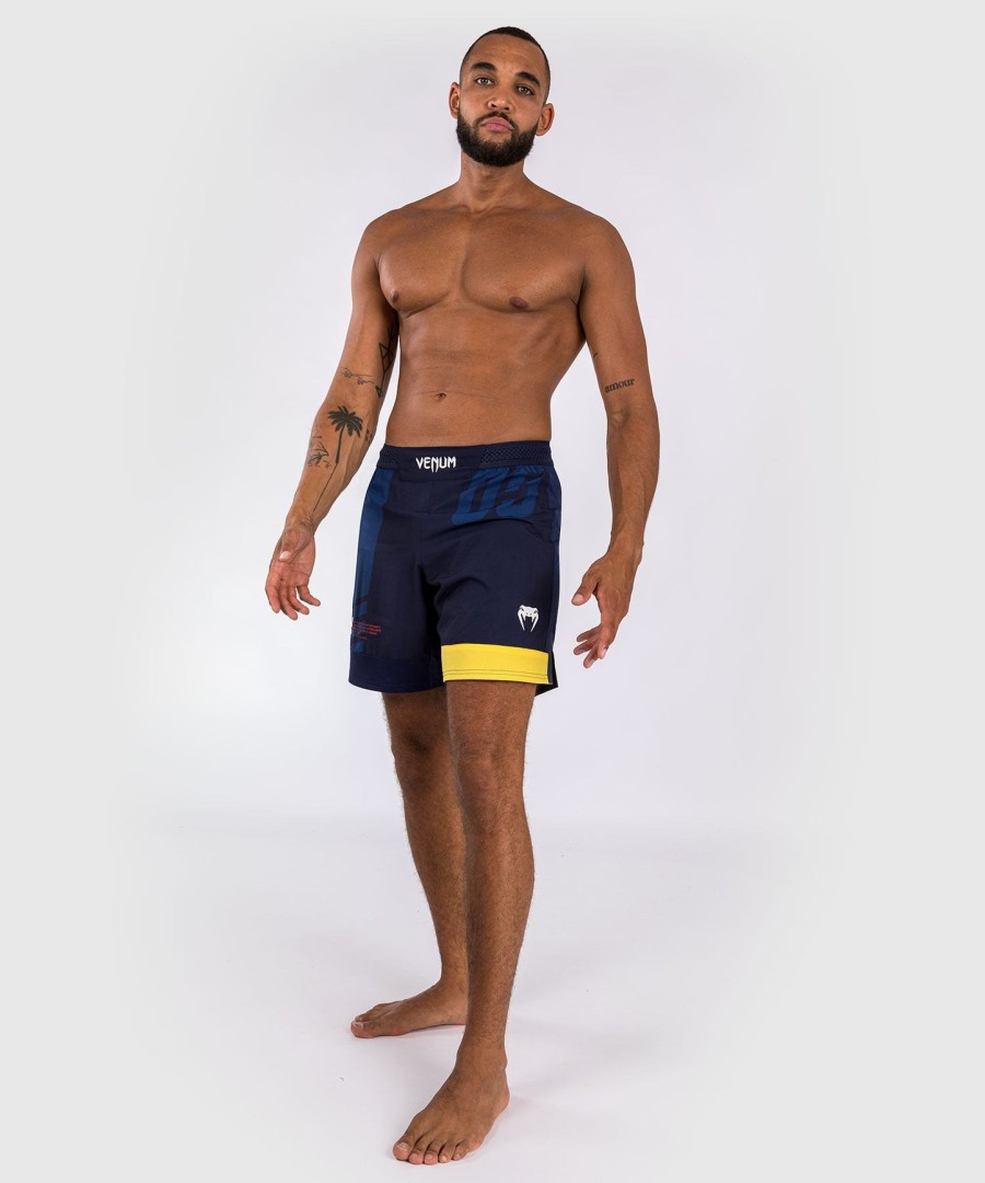 calção de luta venum sport 05 - azulamarelo