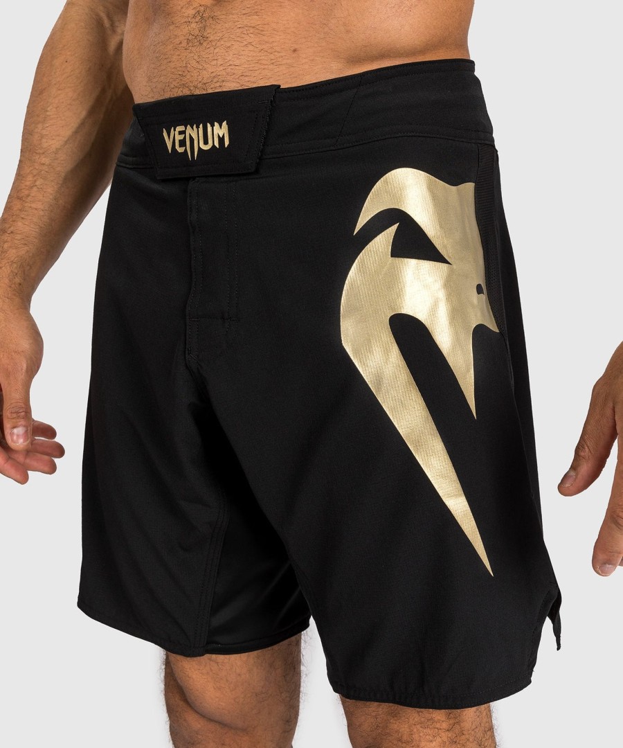 calção de luta venum light 5.0 - pretodourado