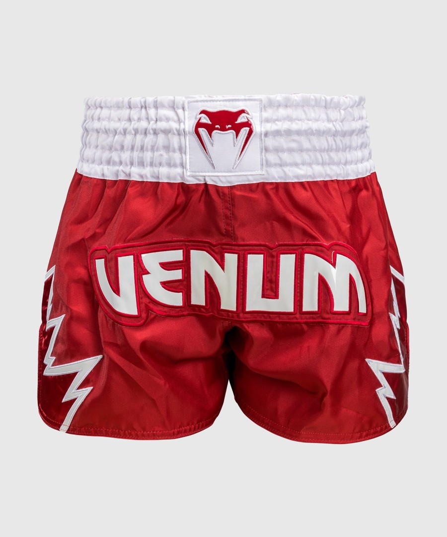 calções venum inferno muay thai - vermelhobranco
