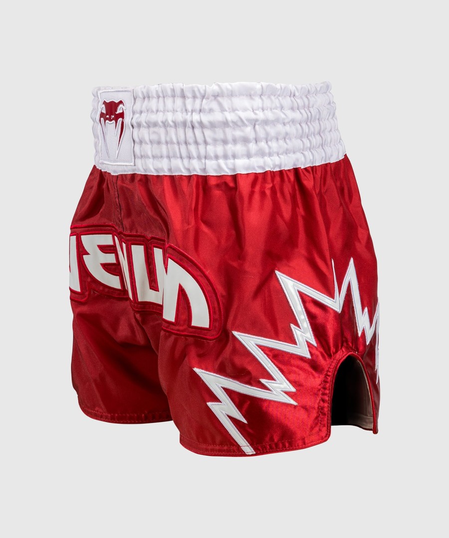 calções venum inferno muay thai - vermelhobranco
