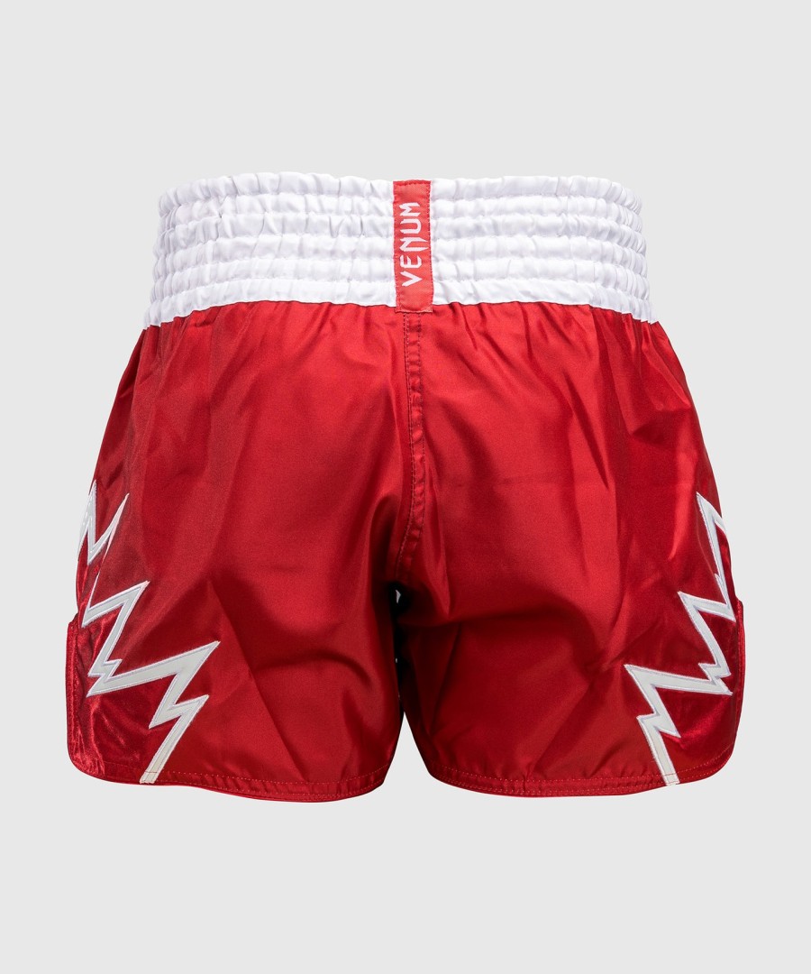 calções venum inferno muay thai - vermelhobranco