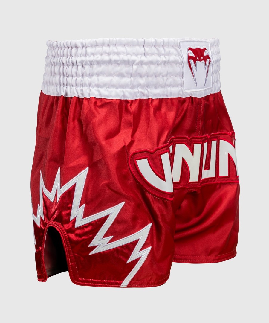 calções venum inferno muay thai - vermelhobranco