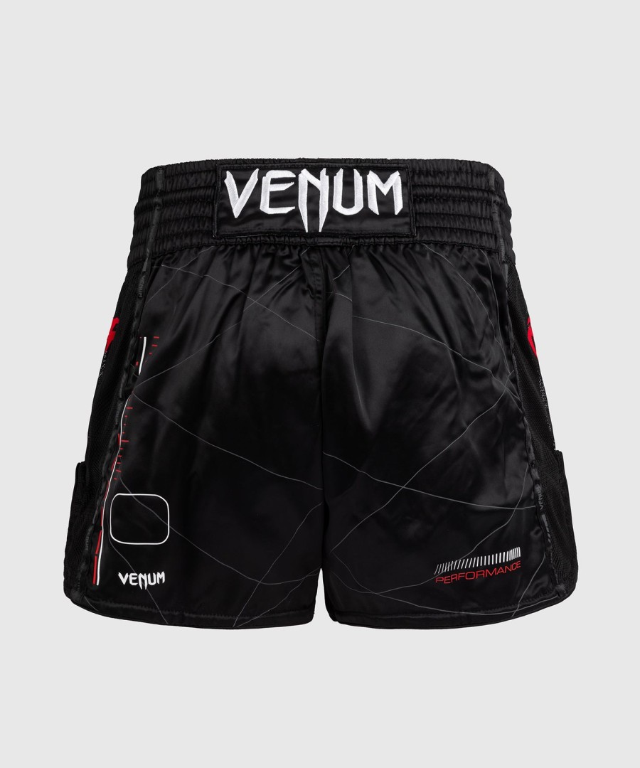 calções venum tactical xt muay thai - pretovermelho fogo