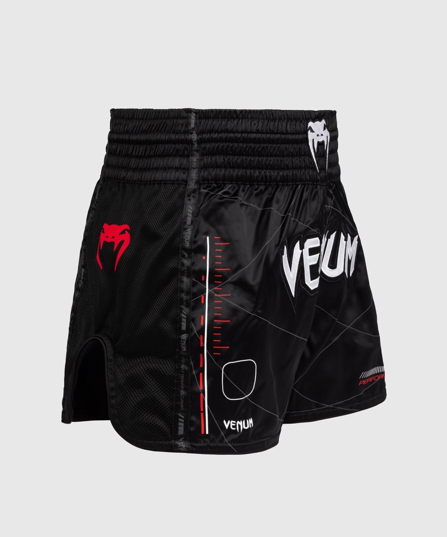 calções venum tactical xt muay thai - pretovermelho fogo
