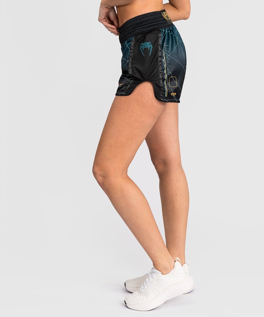 calção venum tactical xt muay thai - pretoverde floresta