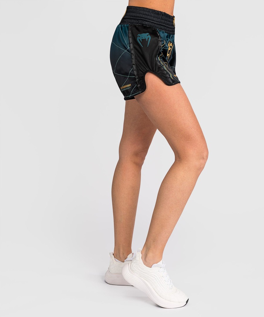calção venum tactical xt muay thai - pretoverde floresta