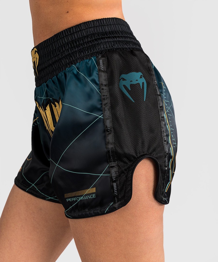 calção venum tactical xt muay thai - pretoverde floresta