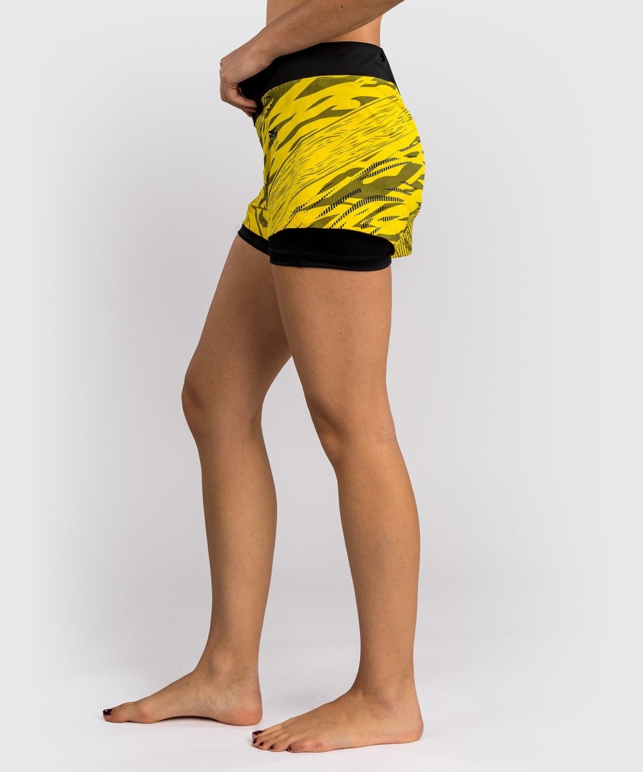 short de luta feminino ufc fusion by venum authentic fight night - amarelo