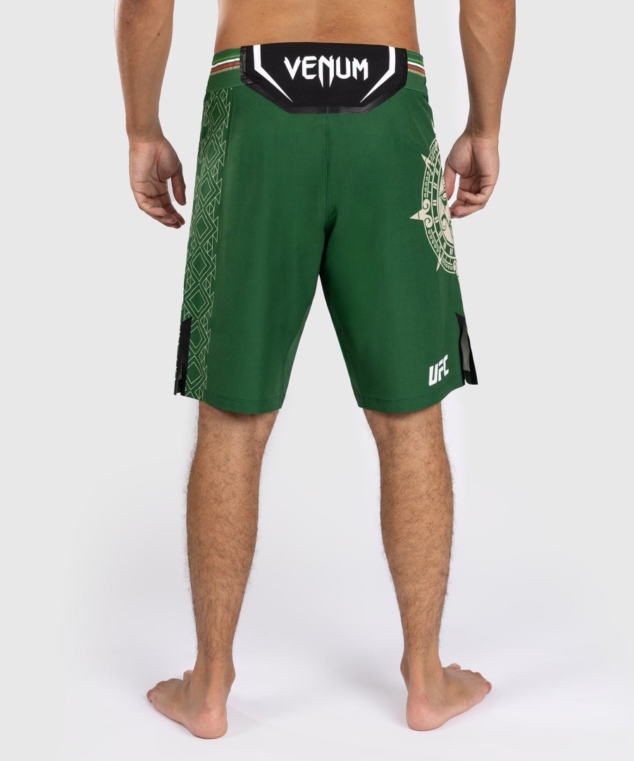 shorts de luta masculinos noche ufc by venum authentic fight night ajuste longo verde.