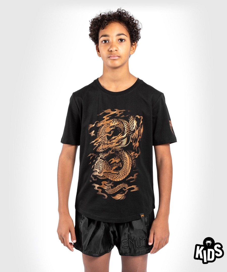 camiseta infantil venum dragon flight - pretobronze