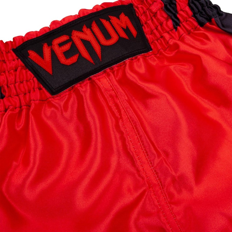 calções de boxe venum elite para crianças - vermelhopreto
