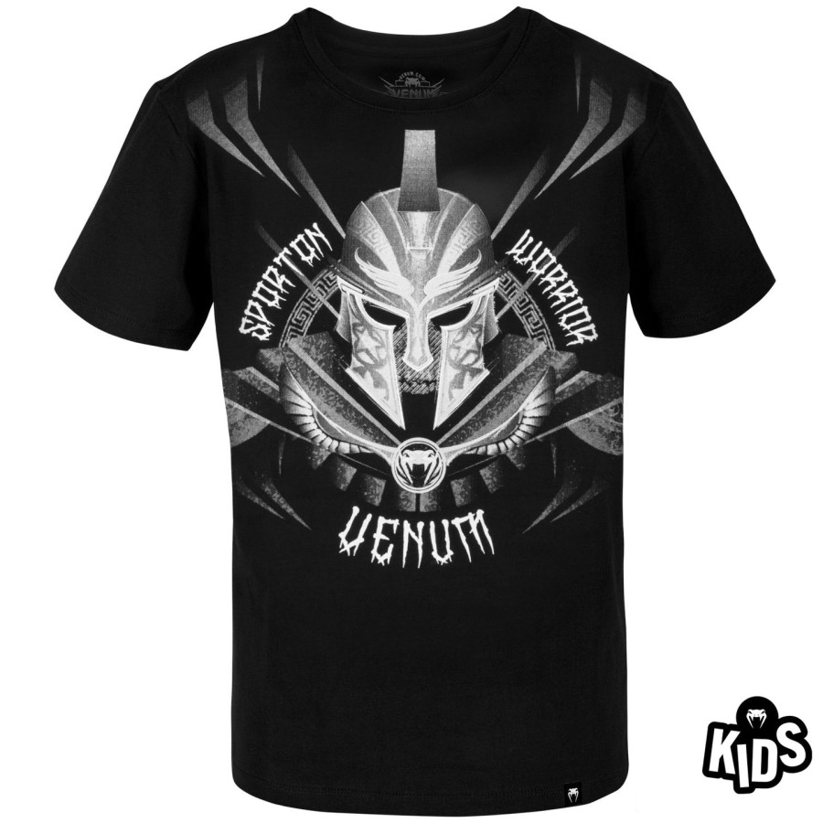 camiseta infantil venum gladiator - pretobranco