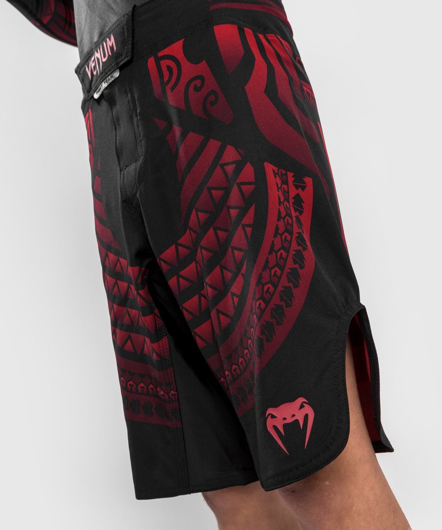 venum nakahi kids fightshort - pretovermelho