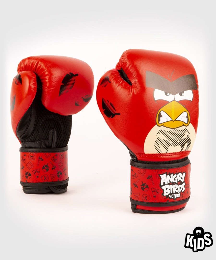 luvas de boxe venum angry birds - para crianças - vermelhas
