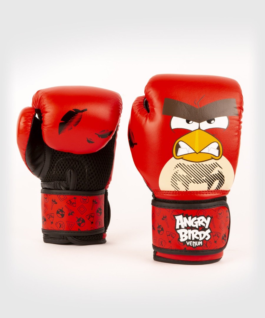 luvas de boxe venum angry birds - para crianças - vermelhas