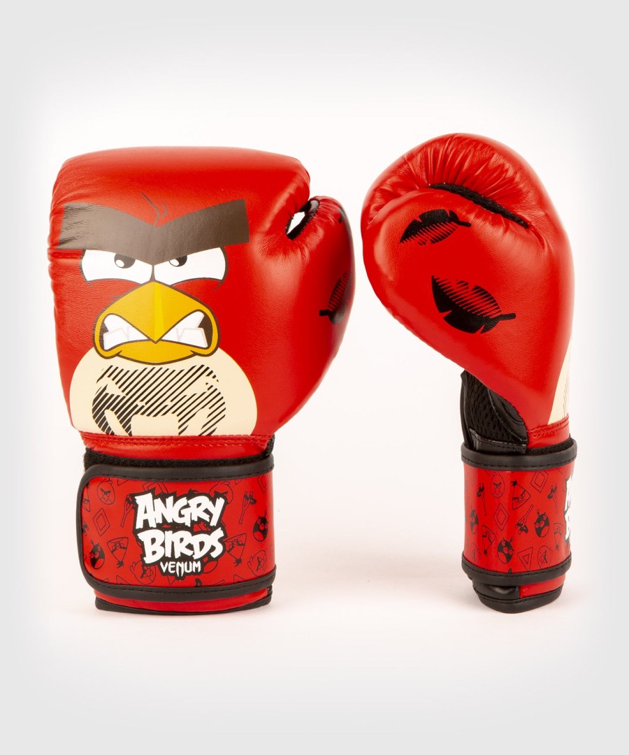 luvas de boxe venum angry birds - para crianças - vermelhas