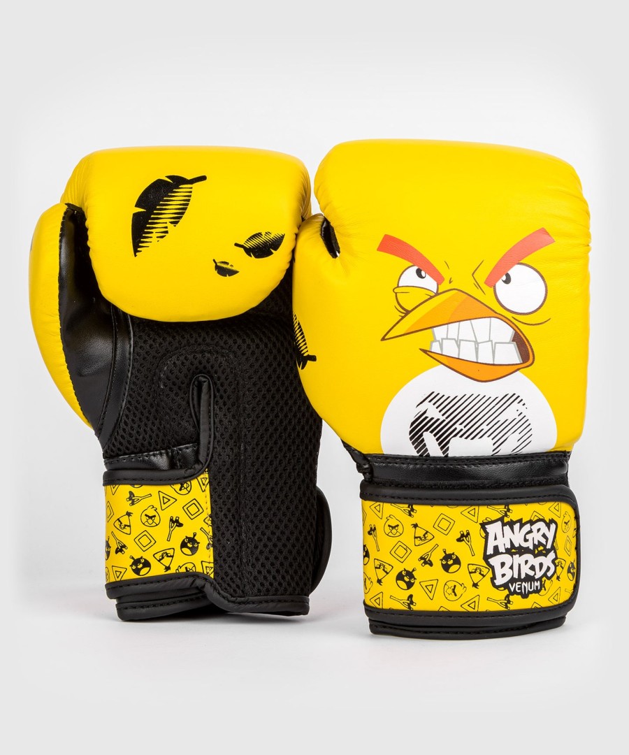 luvas de boxe venum angry birds - para crianças - amarelas