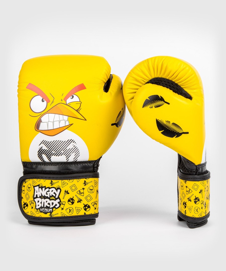 luvas de boxe venum angry birds - para crianças - amarelas
