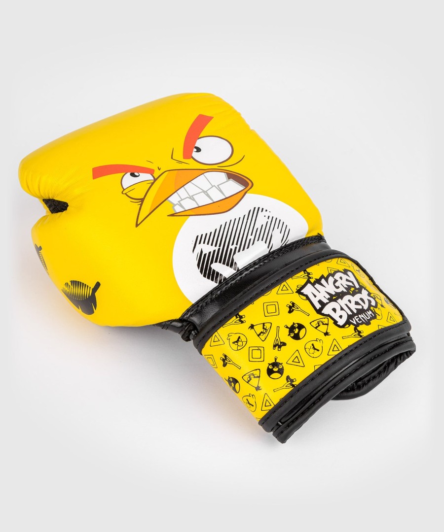 luvas de boxe venum angry birds - para crianças - amarelas